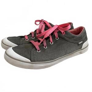 Teva Freewheel Sneakers Women’s Brown Canvas Low Top Shoes Size 10 Lace Up